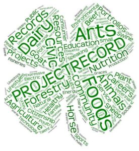 NC 4-H clover word cloud