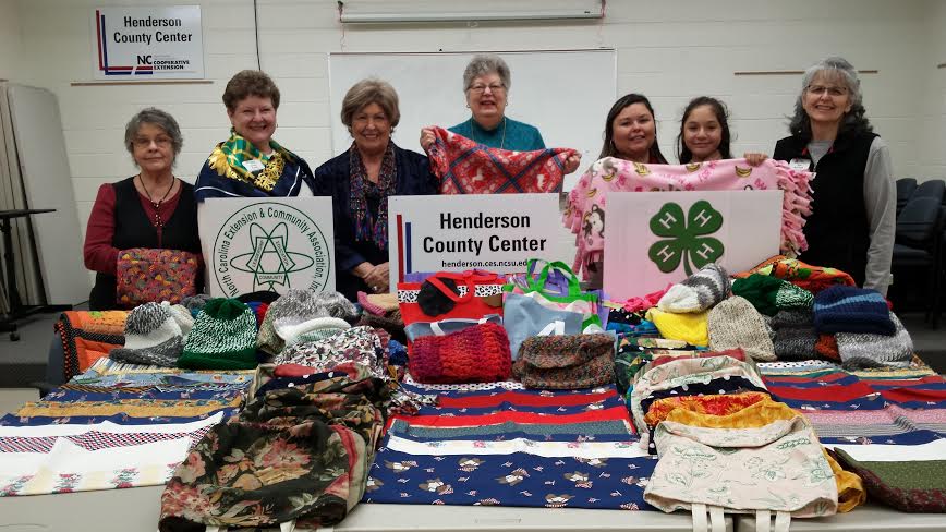 Henderson County sewing class participants