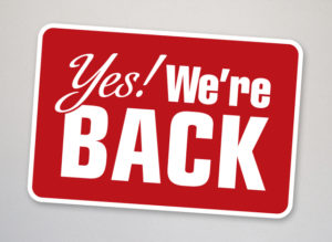 Cover photo for Welcome Back!
