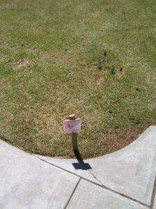 pesticide sign