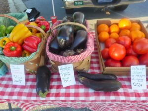 Vegetables on Farmers Market Table