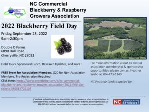 Save the date blackberry field day flyer