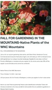 FALL GARDENING CLASS