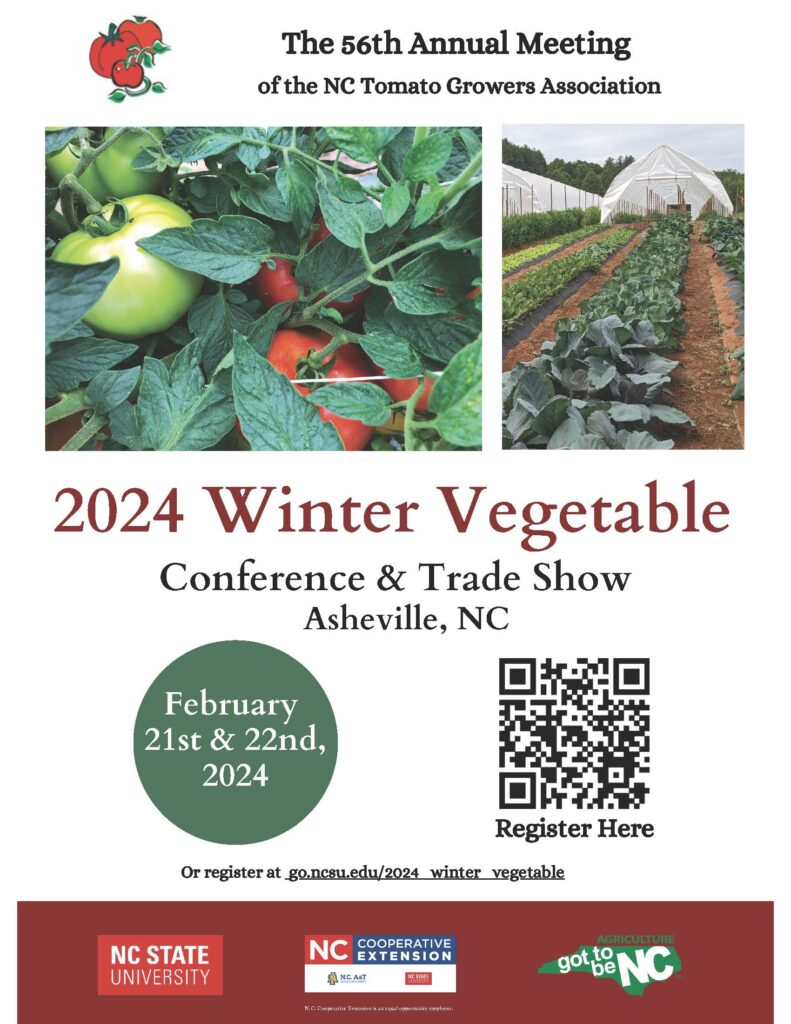2024 Winter Vegetable Conference and Trade Show, Asheville, NC