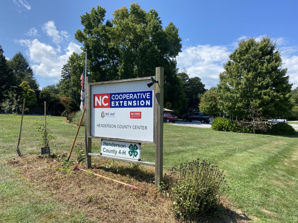 Henderson County Extension sign