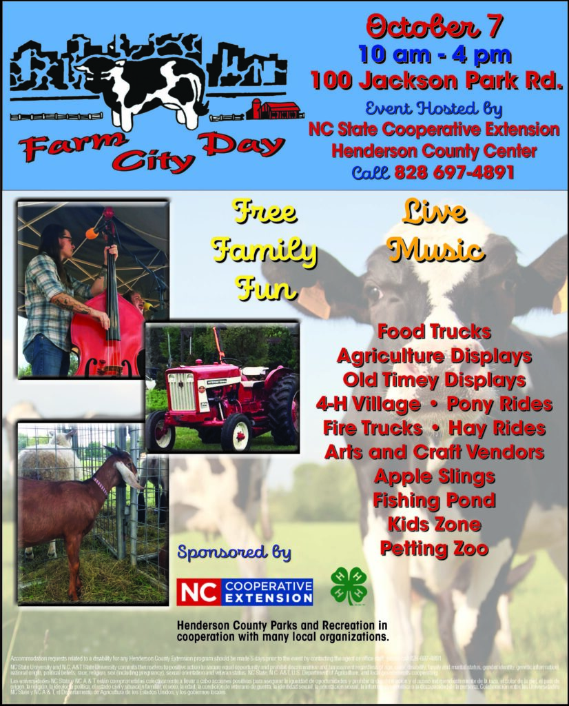 Farm City Day Flyer, Octover 7, 10 a.m. - 4 p.m.