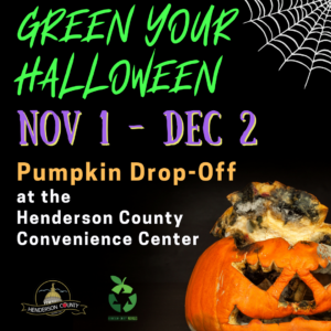 Cover photo for Green Your Halloween at the Convenience Center This Fall
