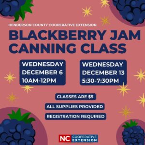 December Blackberry Jam Class