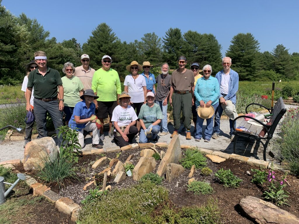 flat rock pollinator garden volunteers