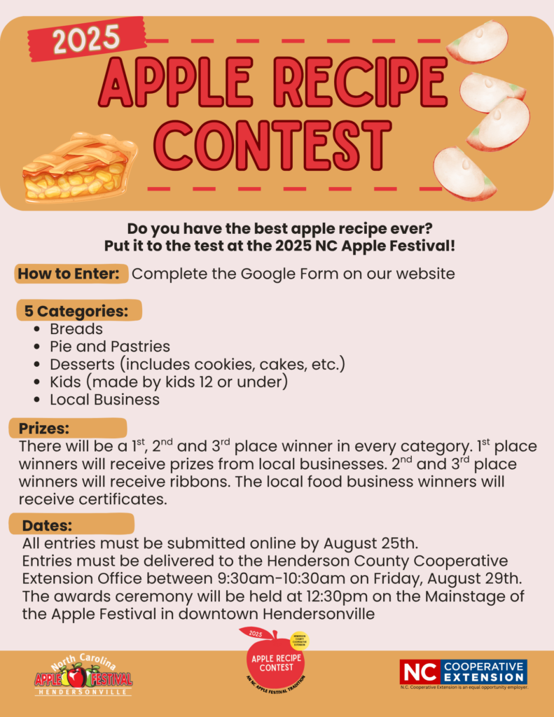 2025 Apple Recipe Contest