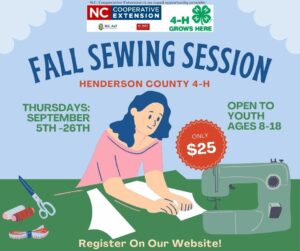 Cover photo for 4-H Sewing Registration Now Open for Fall 2024