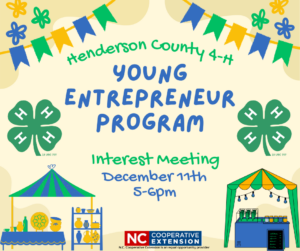 Cover photo for New 4-H Young Entrepreneur Program!