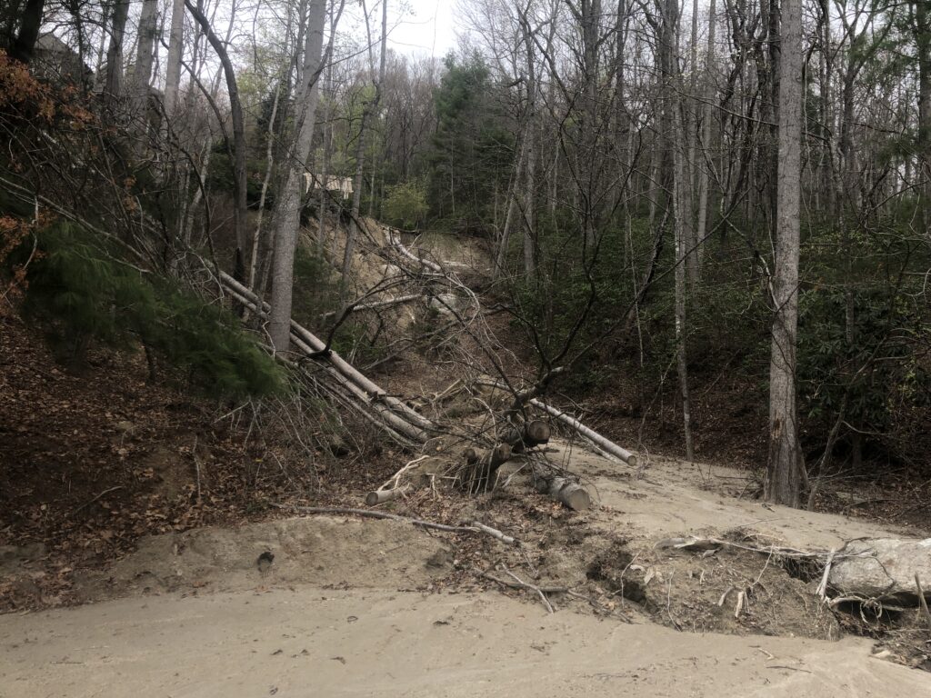 huge landslide