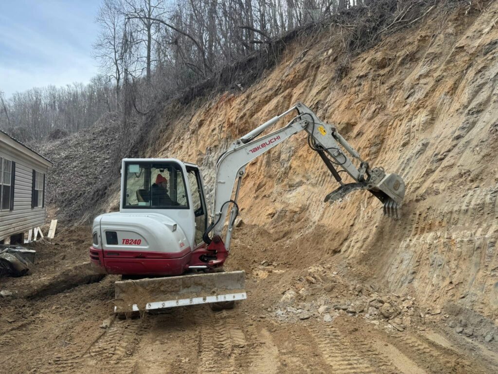 landslide too steep