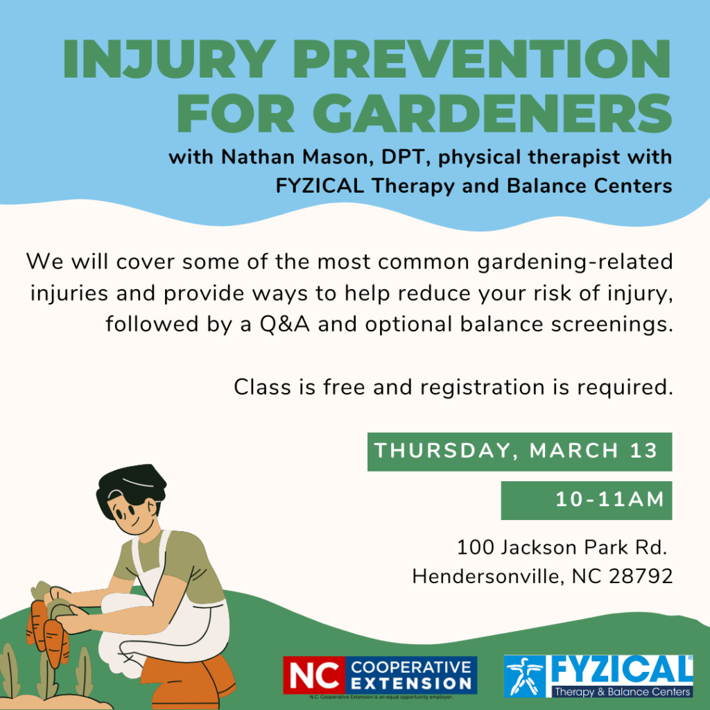 Injury Prevention for Gardeners 2025