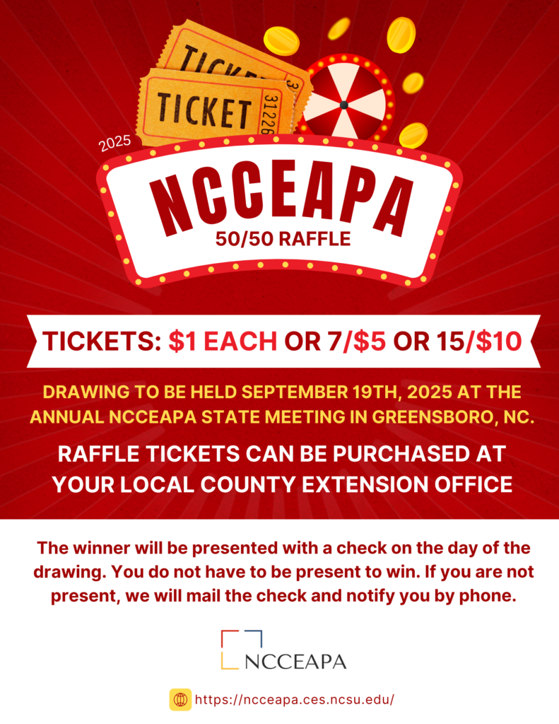 NCCEAPA 50/50 raffle