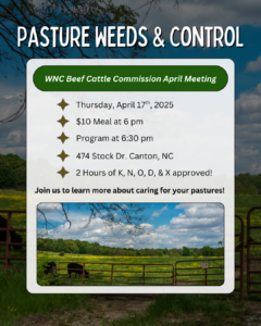 Cover photo for Pasture Weeds & Control Methods - April WNC Beef Cattle Commission Meeting