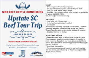 Cover photo for 2025 WNC Beef Cattle Commission Beef Tour