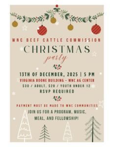 Cover photo for WNC Beef Cattle Commission Christmas Party